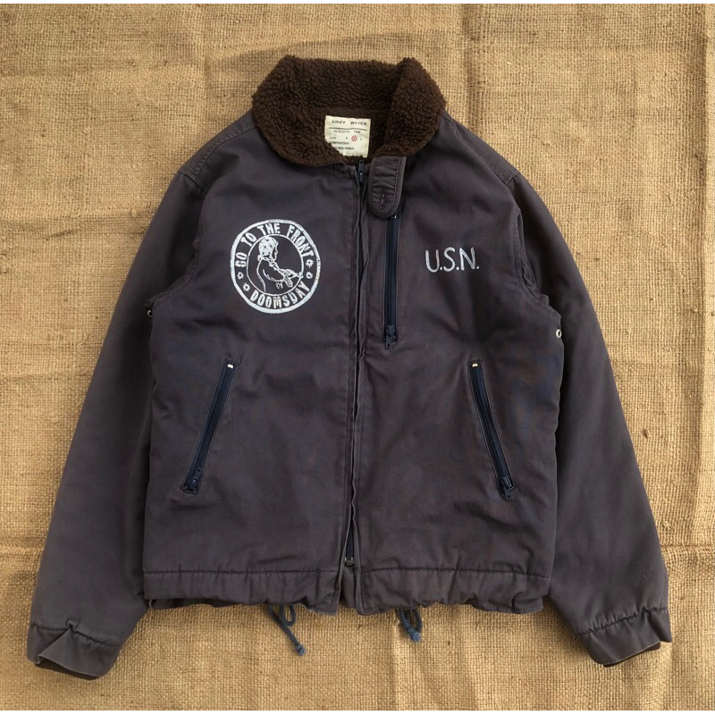 n1 deck jacket usn us navy,not us army,oh 107,m65,work jacket ,vintage