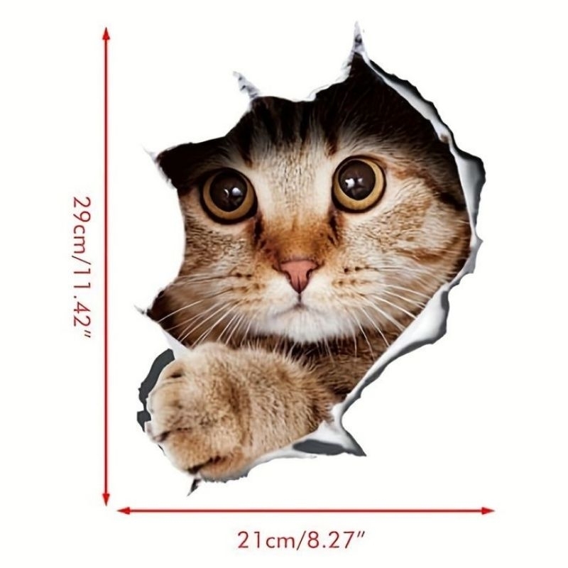 

stiker kucing lucu size a4