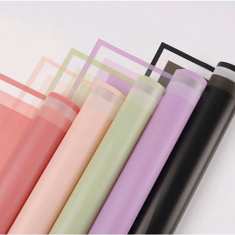 

20 Lembar Kertas Buket Cellophane Doff Border
