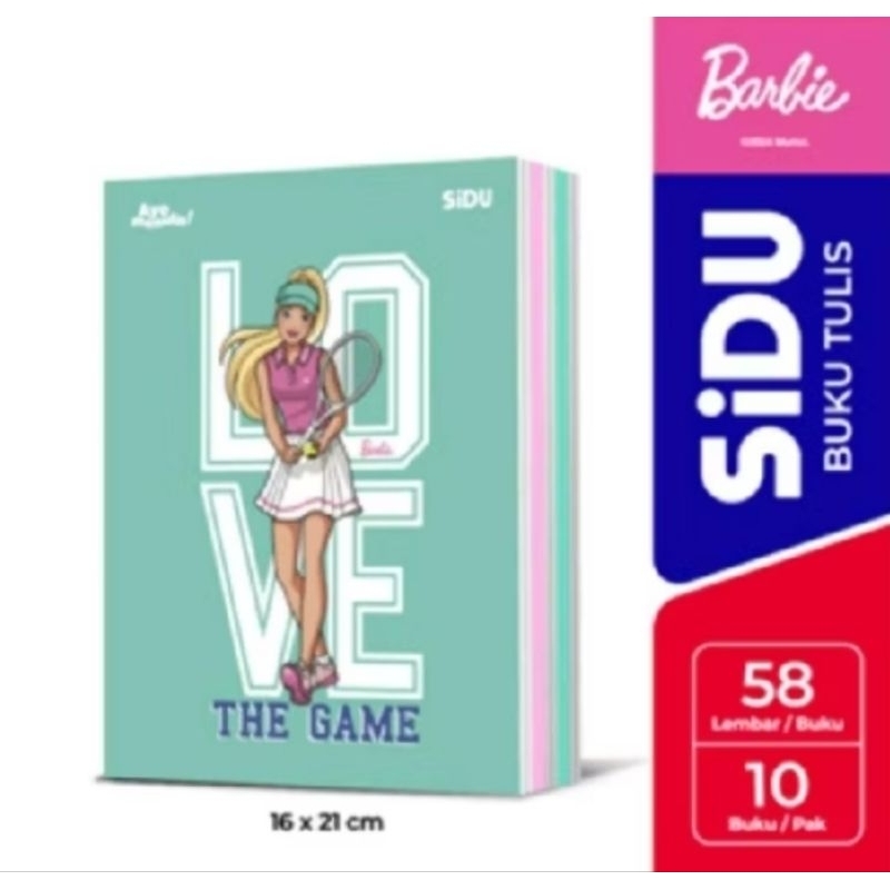 

[JNA Stationery] Buku tulis BarBie 58 lembar ( 1 pak isi 10 buku )