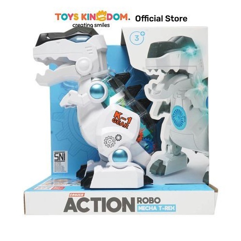 KODE N43X Toys Kingdom Cruzer Action Robo Mecha TRex Toys Kids Toy Mainan Robot Dan Remot Koleksi Ma