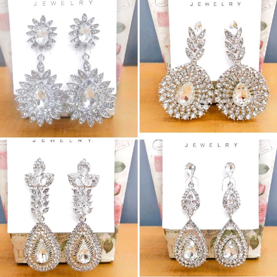 KODE O69K AN24 Anting pengantinfashion besar hijab kebaya ekslusive