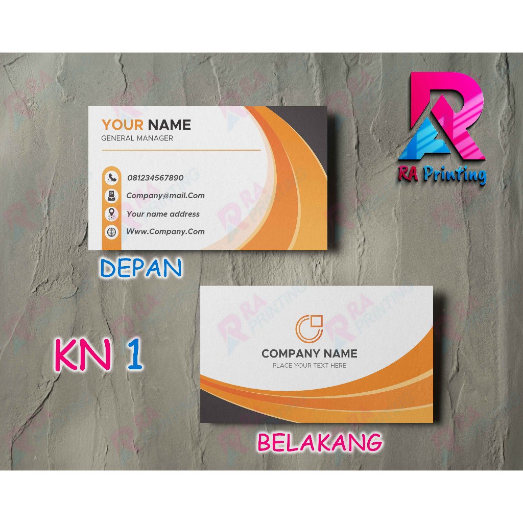

Kartu Nama 1 Box Isi 100 Pcs Free Box - RA Printing