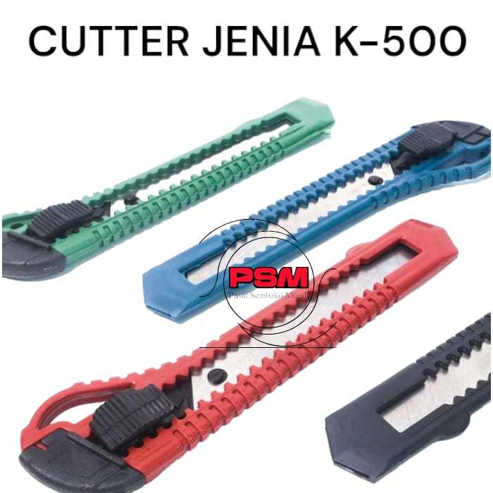 

PSM ~ Pisau Cutter Piso Cutter cuter kater Besar Pemotong Dus ATK JENIA