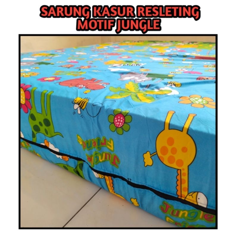 SARUNG KASUR RESLETING MOTIF JUNGLE NO.1 NO.2 NO.3 NO.4