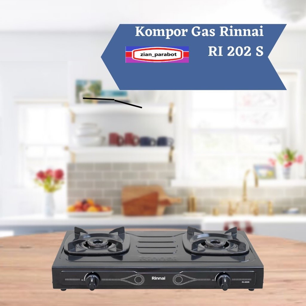Rinnai RI-202S Kompor Gas 2 Tungku Rinnai RI 202 S