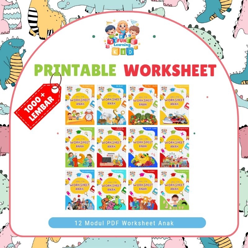PRINTABLE WORKSHEET ANAK USIA DINI