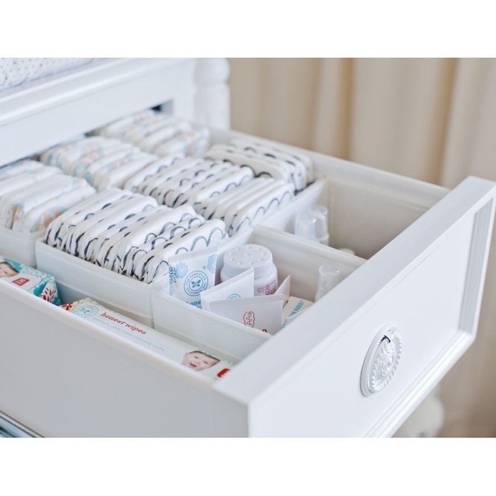 Eksklusif Sekat Laci Set isi 6pcs Drawer Organizer Box Tempat Aksesoris Lemari Pakaian Bayi