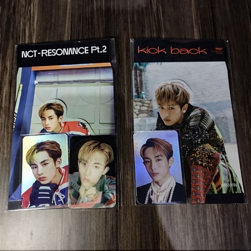 pc photocard winwin md set resonance pt 2 kick back holo standee