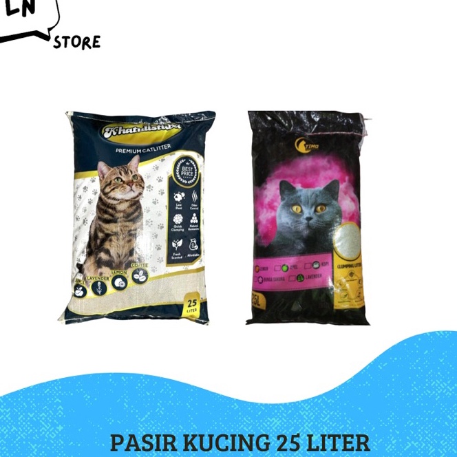Premium Pasir Kucing 25 Liter Gumpal Wangi Bentonite TIMO