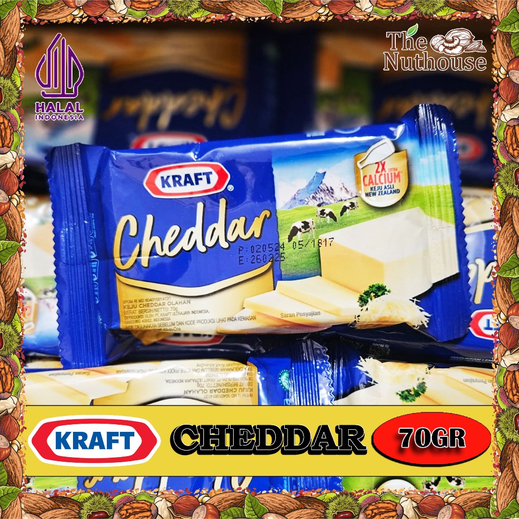 

KRAFT Cheese / Keju Cheddar Midi 70gr