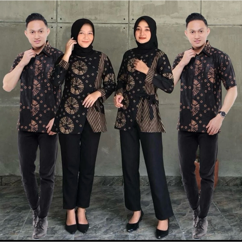 BATIK COUPLE GROSIR ECER BATIK COUPLE KANTOR JUMPUTAN BLOUSE KANTOR