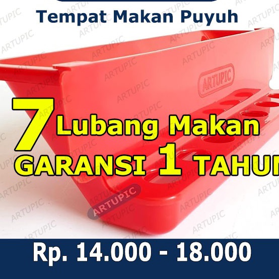 Potongan Tempat Makan Puyuh Tempat Pakan Puyuh Feeder Quail