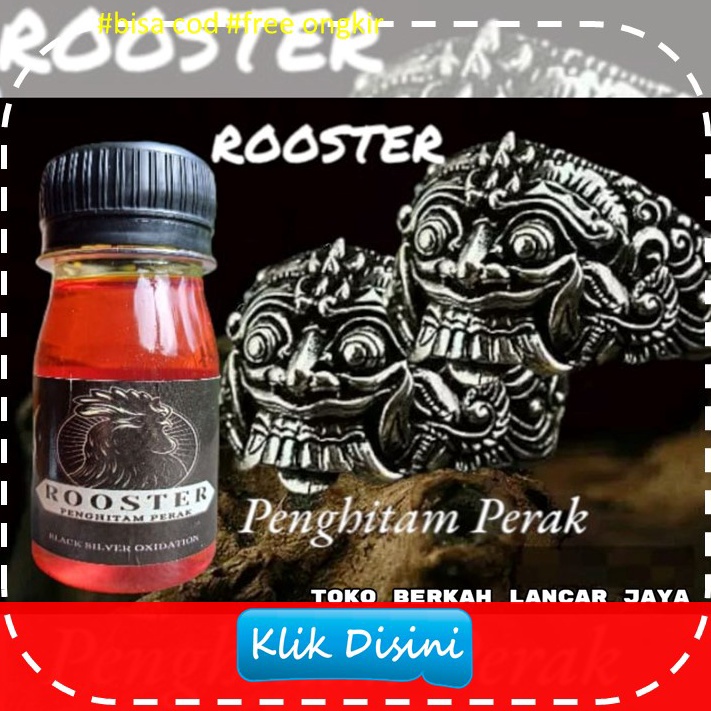 

KODE N47C ROOSTER Penghitam Perak Penghitam perak black oxidation logam perak oksidasi oxidation 5ml