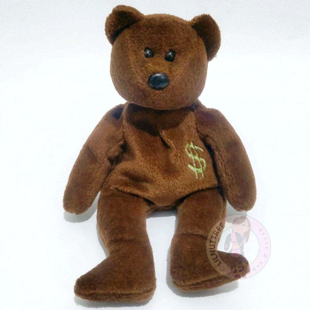 Boneka TY Beanie Baby Billionaire Bear Second Cut Brand