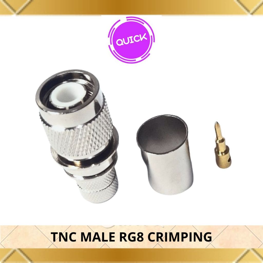 Konektor Adapter TNC male RG8/ LMR 400/CNT 400 Crimping