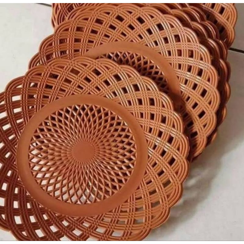 Piring rotan 1 lusin