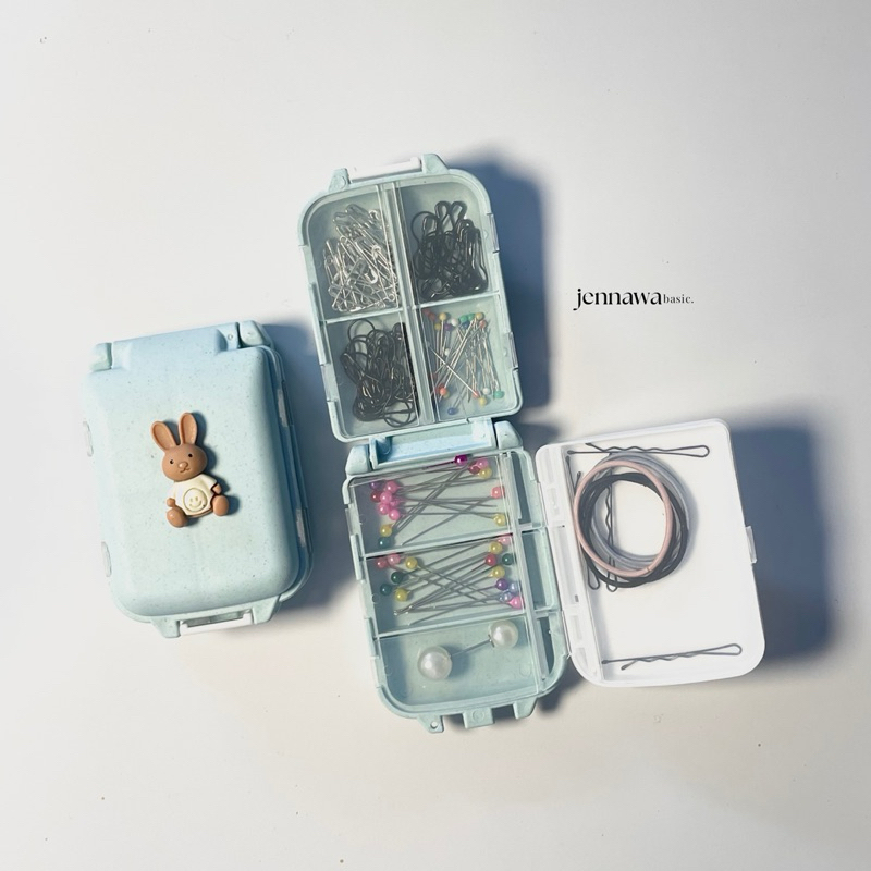 [JENNAWA] - Compact Hijab Kit / Travel Hijab Kit / Aksesoris Hijab / Box Penyimpanan