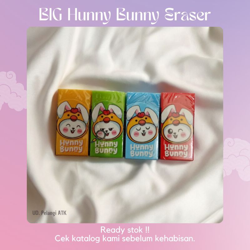 

♥️ pelangiatk ♥️ Penghapus | Eraser Pencil | Penghapus pensil warna warni | BIG Hunny Bunny Series