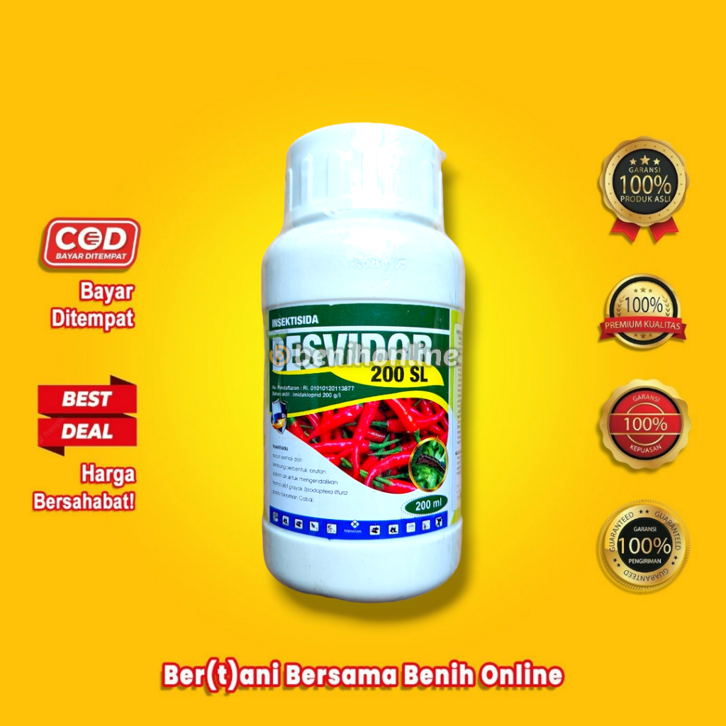 INSEKTISIDA BESVIDOR 200 SL 200 ML imidakloprid racun ulat grayak