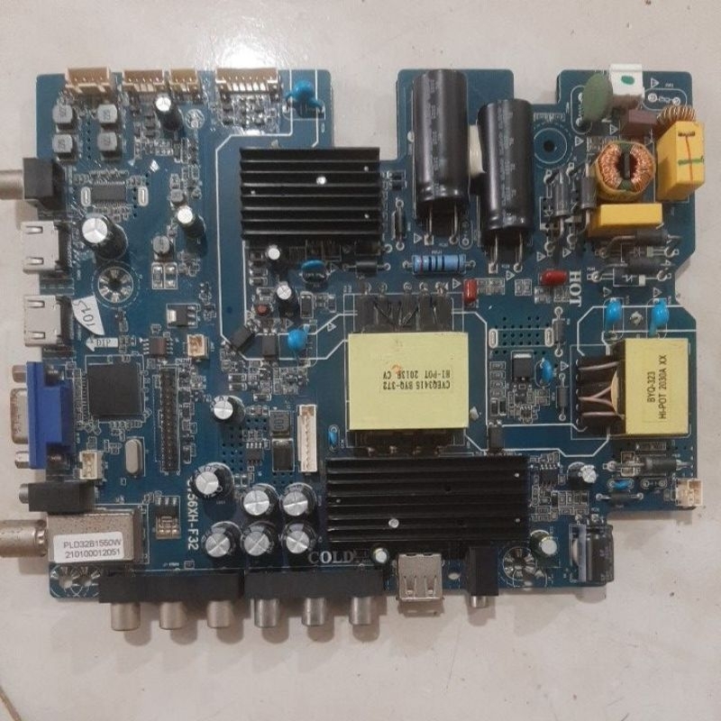 Mesin tv Polytron PLD32B1550W mati perawan