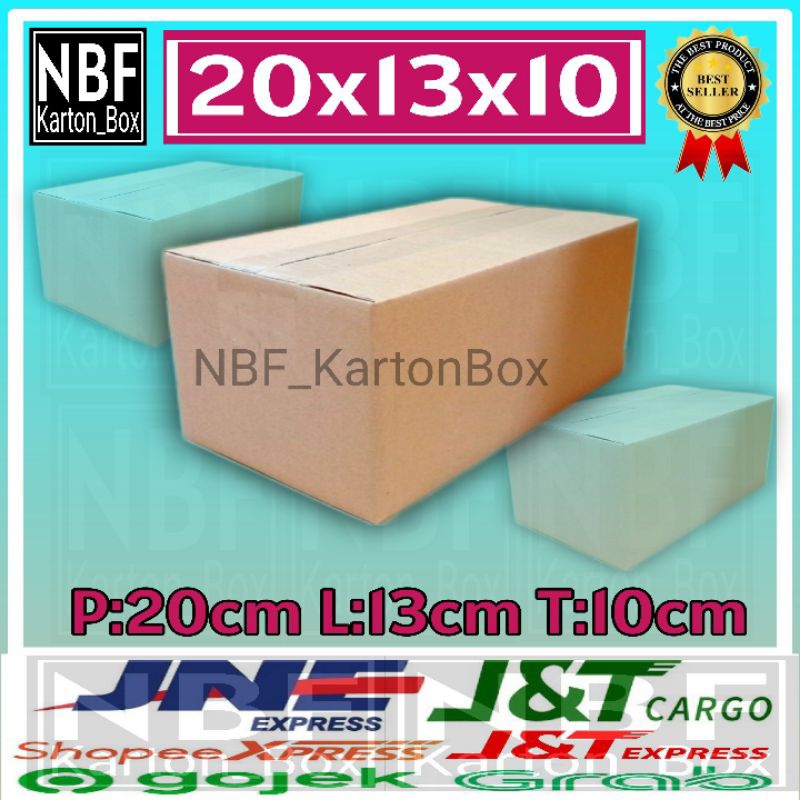 

KartonBox 20x13x10 cm, Kardus Packing Serbaguna, Pembungkus Paket dll.