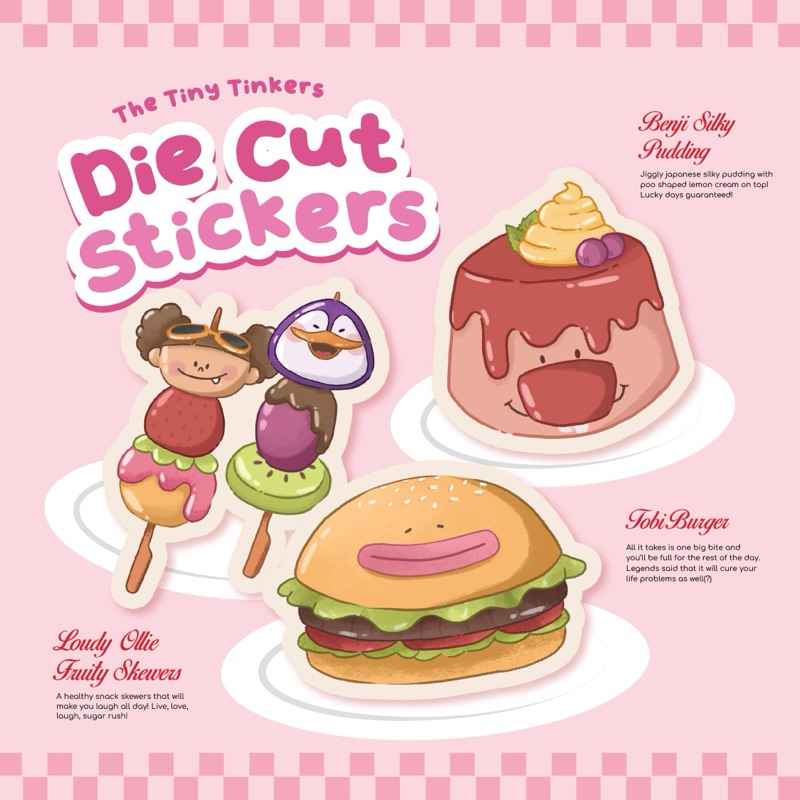 

TheTinyTinkers - Die Cut Sticker (FOOD EDITION)