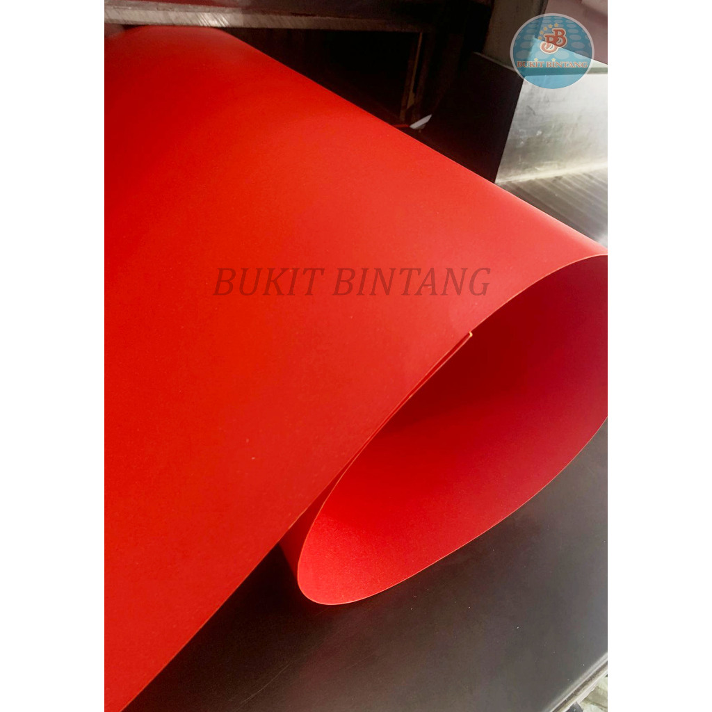 

Kertas Jasmine / Millenium Indian Red / Merah Cabe 190 - 220 Gsm Uk 79 x 109 Cm Warna