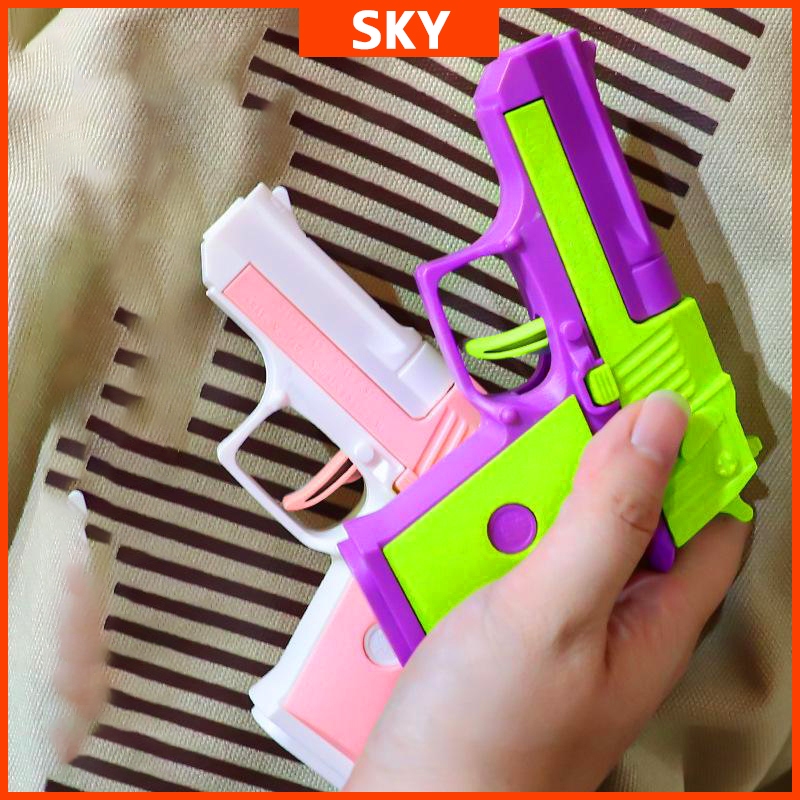 pistol wortel Desert Eagle baru/pistol mainan model wortel gravitasi/Mainan model 3D