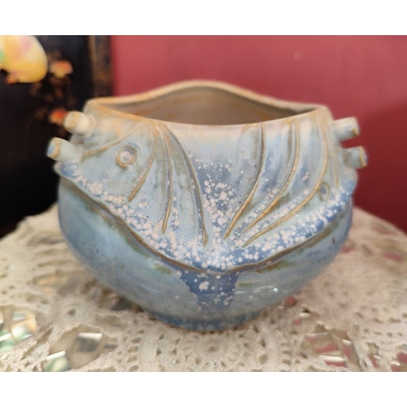 Guci Kuno  Perpaduan porselen Terakotta Temuan 1930 dengan stempel TTD  Langka P:15cm