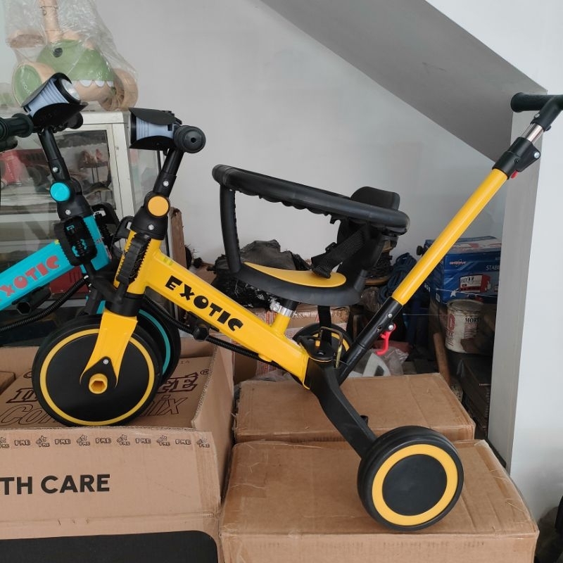 SEPEDA ANAK PUSH BIKE RODA 3 6 IN 1 EXOTIC 709 714 5511 PMB NUWA T32 FREE RAKIT BANDUNG