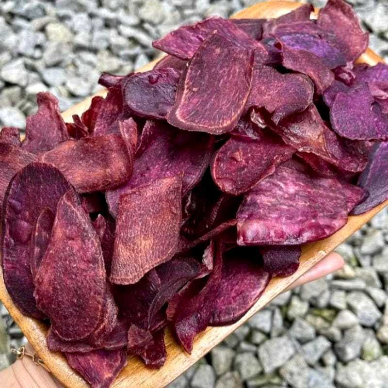 

1 KG KERIPIK UBI JALAR UNGU MANIS RENYAH | KERIPIK TELO UNGU CRISPY | KRIPIK KETELA UNGU