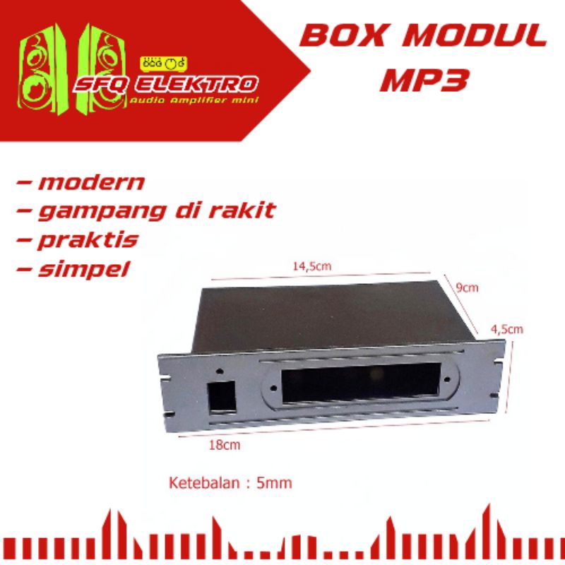 Box kotak kit modul mp3 bluethoot bahan tebal