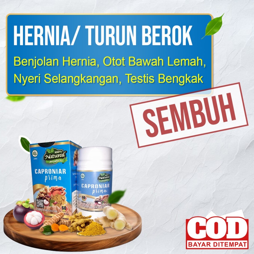 

Caproniar 2 Botol Obat Herbal Hernia turun berok testis bengkak nyeri selangkangan otot bawah lemah untuk pria/wanita