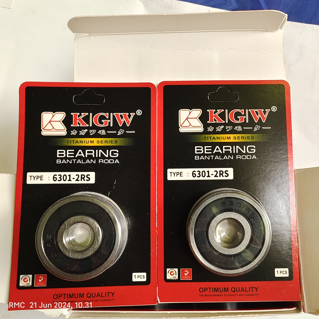 BEARING - LAHER 6301 KGW 1 DUS ISI 10 PCS