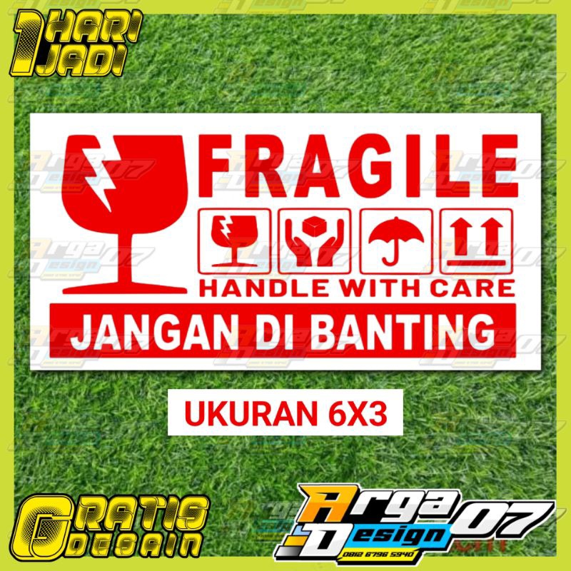

STIKER FRAGILE ISI 200PCS