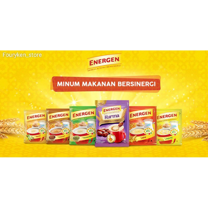 

Energen sereal isi 10 x 34 gr