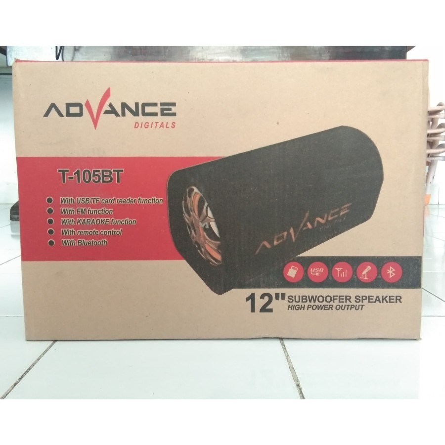 Speaker 12in bluetooth mp3 Advance T 105BT