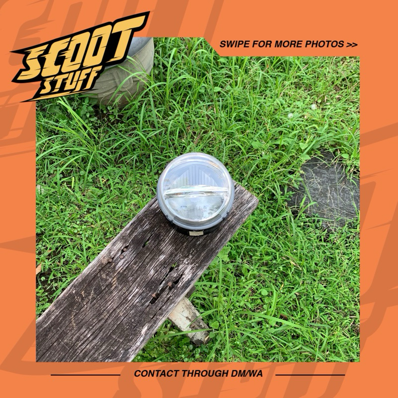 Headlamp Standar LED Vespa Primavera Facelift 3V Iget Original Piaggio