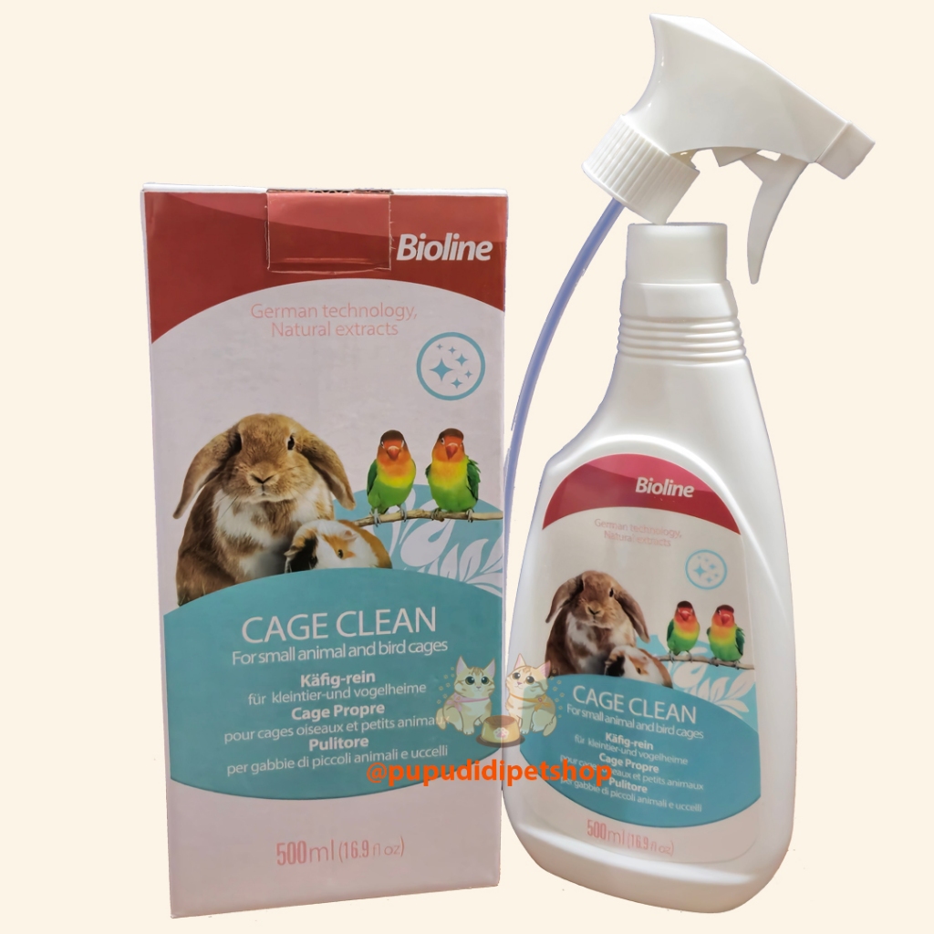 Bioline Cage Clean , Pembersih Kandang Anjing , Kucing , Burung dan Hewan Kecil Lainnya