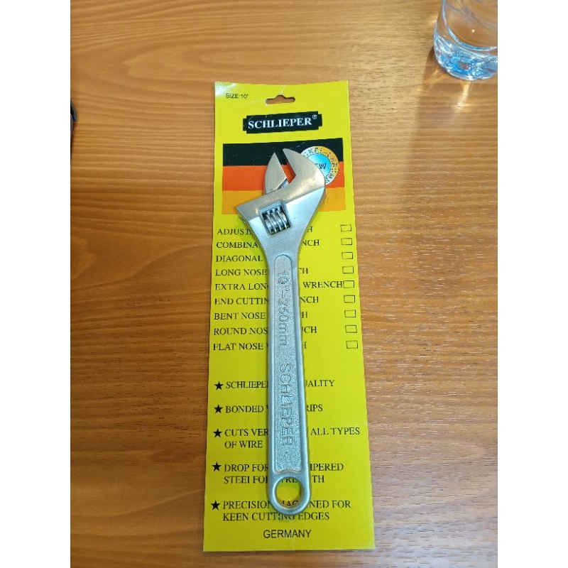 SCHLIEPER Adjustable Wrench Kunci Inggris 10'' Germany