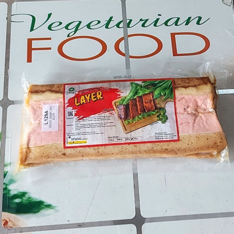 

3 LAYER MEAT ANALOG, VEGE SAMCAN SLICE, 500gr, RUHUEY