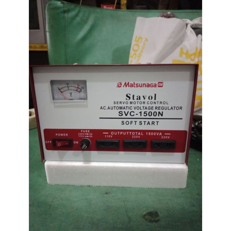 stavolt stabilizer tegangan listrik Matsunaga 1500 Watt