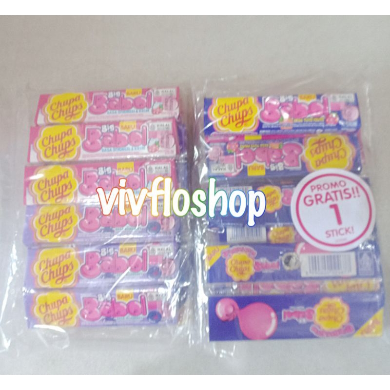 

Permen Karet Big Babol Bigbabol Chupa Chups (Varian Mix) Stick/Bar 12 x 20 gram