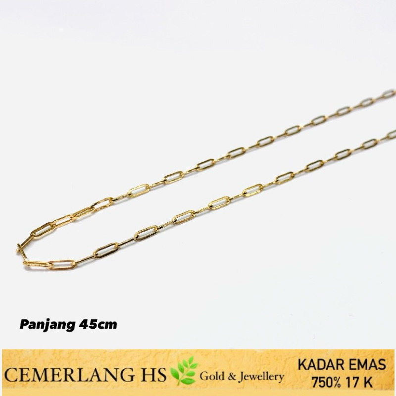 kalung emas fashion 17k