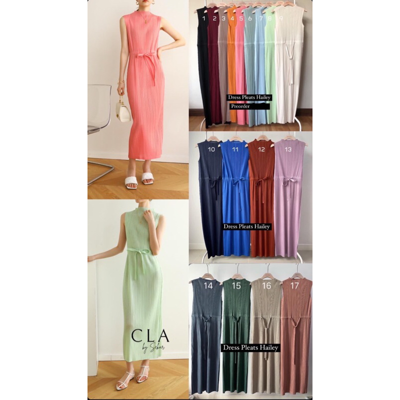 ((PRE ORDER)) Dress Pleats Hailey Premium //Pleats Premium