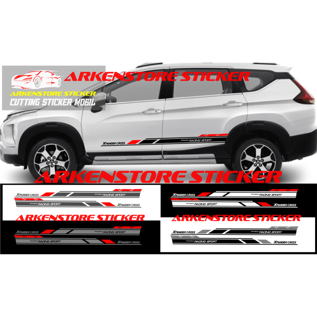 Sticker mitsubishi xpander cross sticker stiker mobil xpander cross sticker list xpander cross