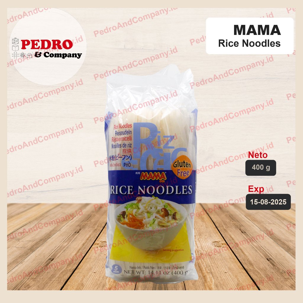 

Mama rice noodles gluten free 400 gram pho mie vietnam