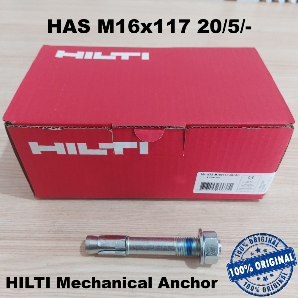 Dynabolt HILTI HSA M16x117 20/5/- Wedge Anchor / Through Bolt | Mechanical Angkur