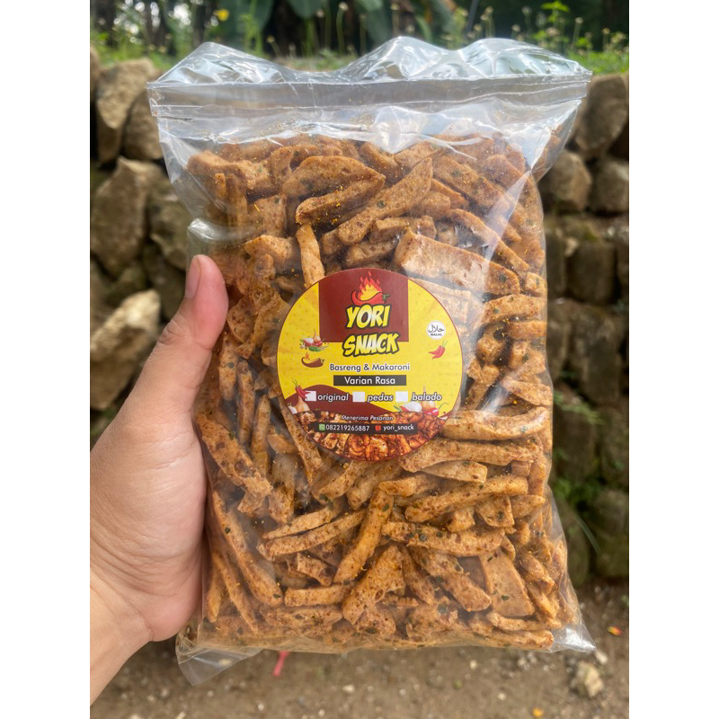 

Basreng pedas daun jeruk kemasan 500 gram